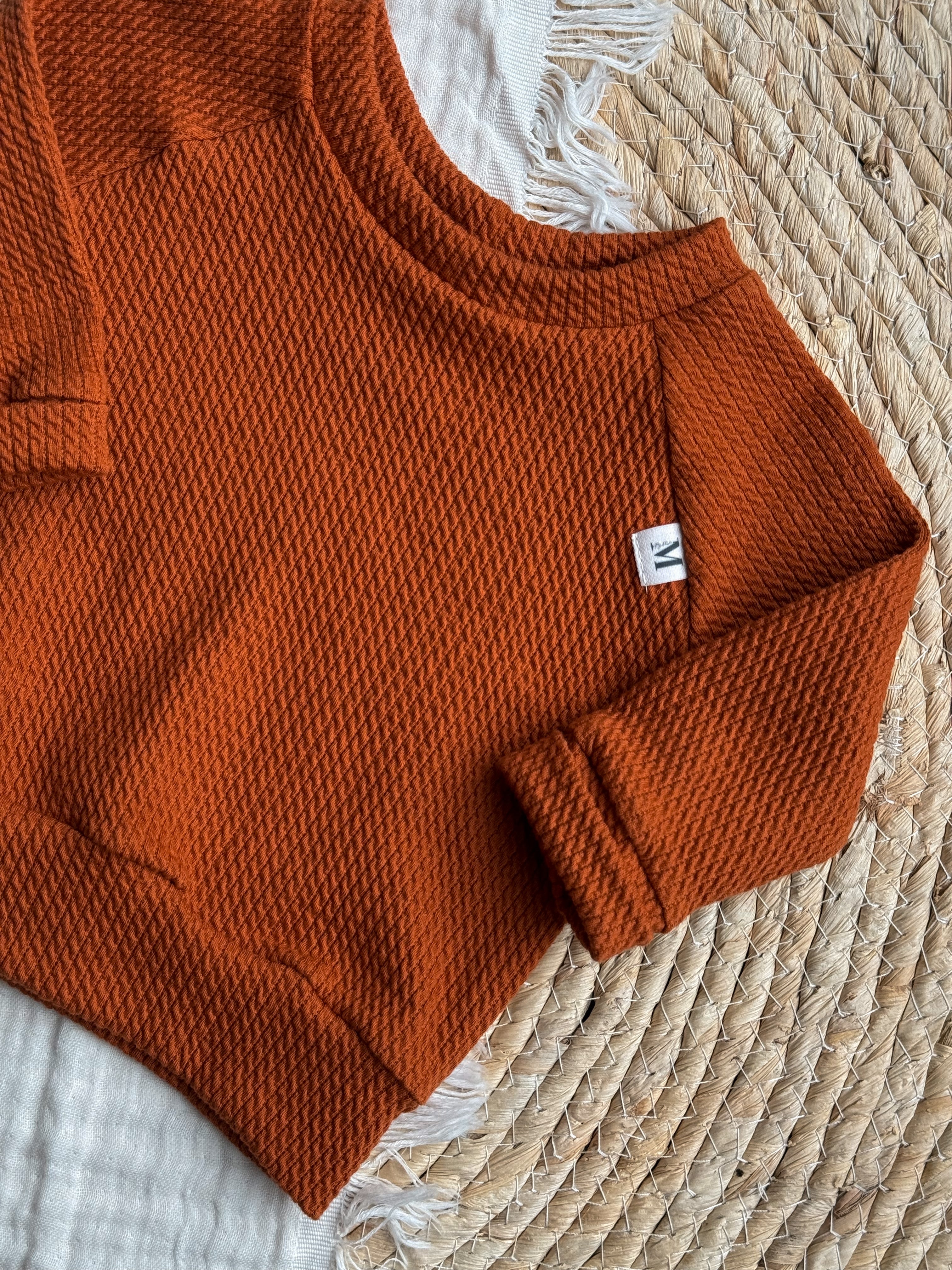 Sweater Cognac Kabel