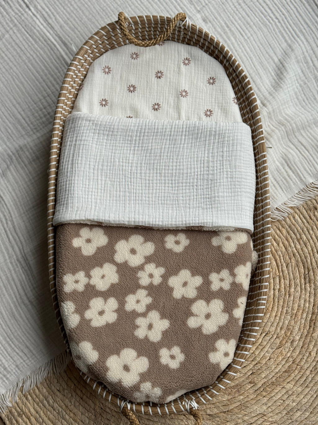 Wiegdeken Teddy Flower